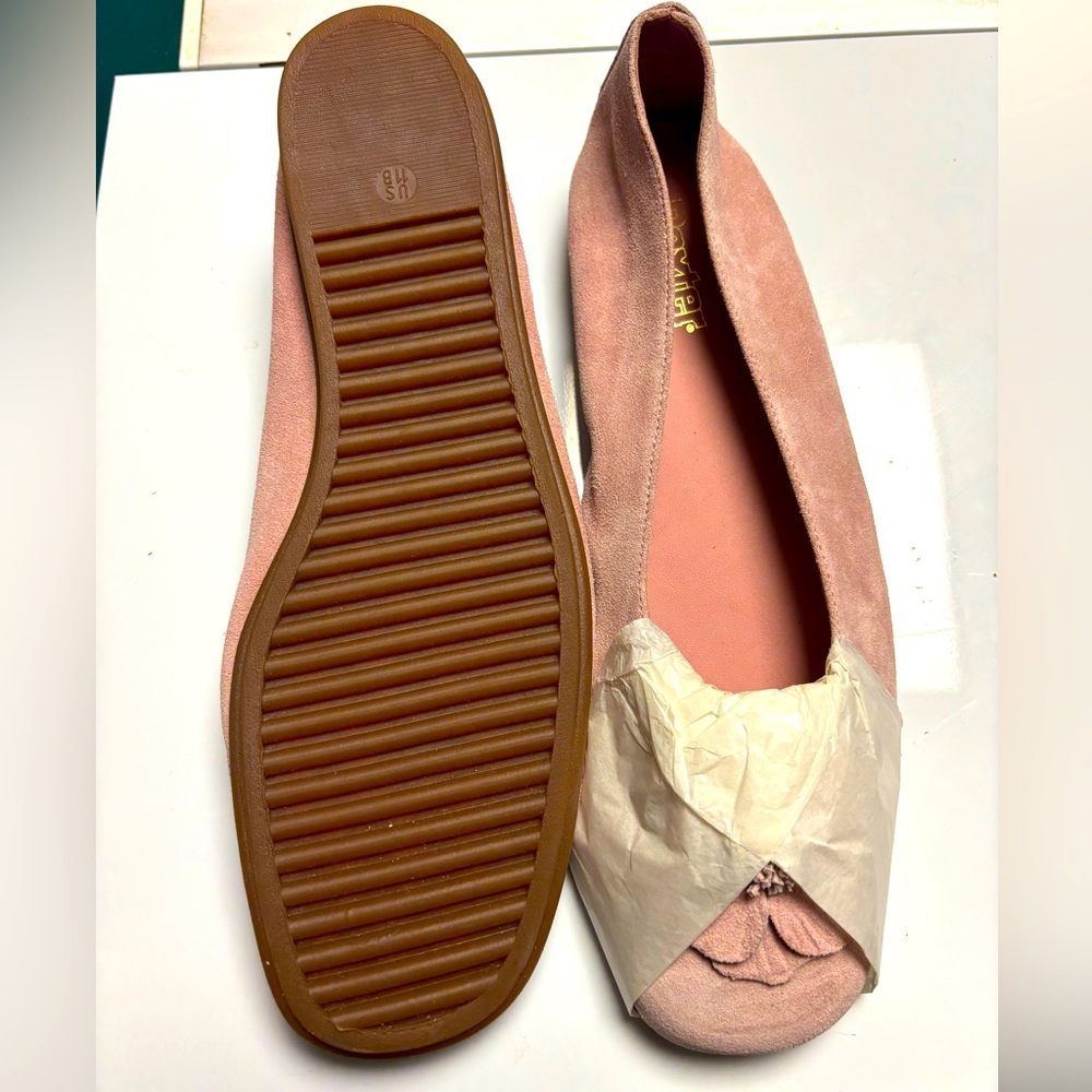 New Dexter Suede Flats, Size 11